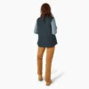 Gilet da donna in tela di cotone foderato in pile