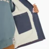 Gilet da donna in tela di cotone foderato in pile