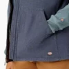 Gilet da donna in tela di cotone foderato in pile