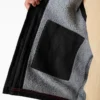 Gilet in tela di cotone con fodera in pile a pelo lungo Gilet in tela di cotone con fodera in pile a pelo lungo