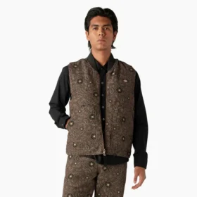 Gilet reversibile con stampa floreale Ellis