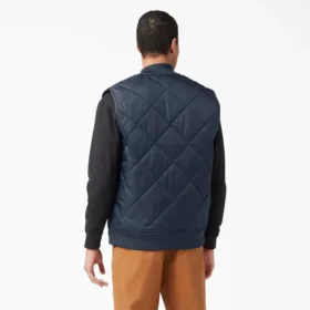 Gilet trapuntato a rombi