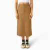 Gonna midi cargo da donna in tela di cotone