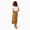 Gonna midi cargo da donna in tela di cotone