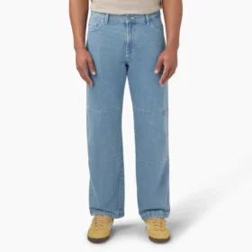 Jeans a gamba larga con Double Knee