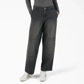 Jeans da donna a vestibilità ampia con Double Knee