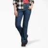 Jeans da donna in denim con vestibilità comoda e fodera in flanella Jeans da donna in denim con vestibilità comoda e fodera in flanella