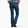 Jeans da donna in denim con vestibilità comoda e fodera in flanella Jeans da donna in denim con vestibilità comoda e fodera in flanella