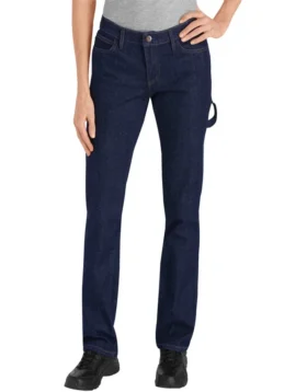 Jeans da lavoro in denim da donna con vestibilità comoda Jeans da lavoro in denim da donna con vestibilità comoda