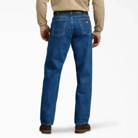 Jeans in denim pesante a gamba dritta e vestibilità comoda