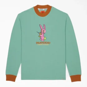 Maglione in maglia a nido d’ape con ricamo Brain Dead