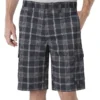 Pantaloncini cargo a quadri Performance Flex da 11″ con vestibilità comoda