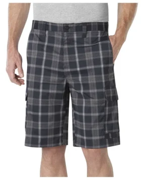 Pantaloncini cargo a quadri Performance Flex da 11″ con vestibilità comoda
