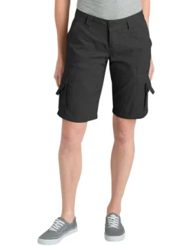 Pantaloncini cargo da donna in cotone con vestibilità comoda da 11″