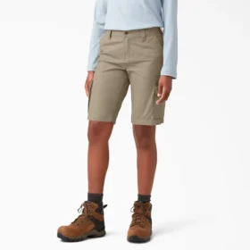 Pantaloncini cargo da donna in ripstop, 9″
