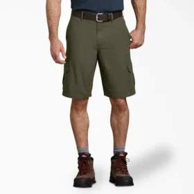 Pantaloncini cargo in tessuto ripstop dalla vestibilità comoda, 11″