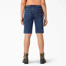 Pantaloncini da carpentiere da donna dalla vestibilità comoda, 11″