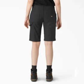 Pantaloncini da carpentiere da donna in tela di cotone, vestibilità comoda, 11″