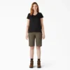 Pantaloncini da carpentiere da donna in tela di cotone, vestibilità comoda, 11″ Pantaloncini da carpentiere da donna in tela di cotone, vestibilità comoda, 11″