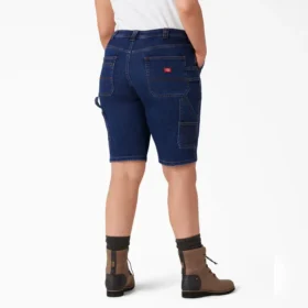 Pantaloncini da carpentiere da donna taglia forte, vestibilità comoda, 11″
