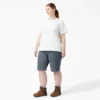 Pantaloncini da carpentiere da donna taglie forti a righe Hickory