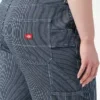Pantaloncini da carpentiere da donna taglie forti a righe Hickory