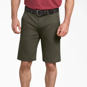 Pantaloncini da carpentiere in tela di cotone, vestibilità regolare, 11″