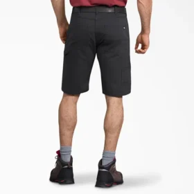 Pantaloncini da carpentiere in tela di cotone, vestibilità regolare, 11″