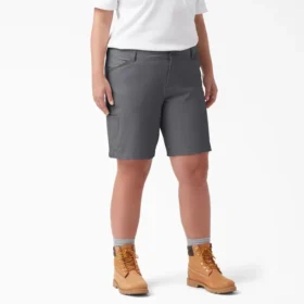 Pantaloncini da donna taglie forti con vestibilità comoda e sistema di raffreddamento, 9″ Pantaloncini da donna taglie forti con vestibilità comoda e sistema di raffreddamento, 9″
