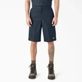 Pantaloncini da lavoro a vestibilità ampia e davanti piatto, 13″ Pantaloncini da lavoro a vestibilità ampia e davanti piatto, 13″