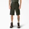 Pantaloncini da lavoro a vestibilità ampia e davanti piatto, 13″