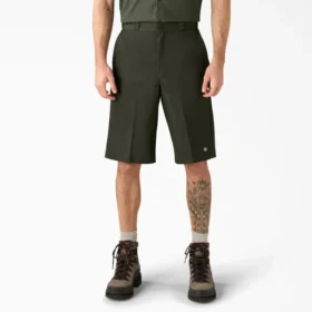 Pantaloncini da lavoro a vestibilità ampia e davanti piatto, 13″ Pantaloncini da lavoro a vestibilità ampia e davanti piatto, 13″