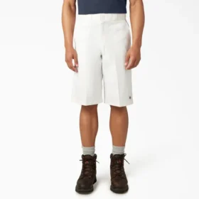 Pantaloncini da lavoro a vestibilità ampia e davanti piatto, 13″ Pantaloncini da lavoro a vestibilità ampia e davanti piatto, 13″