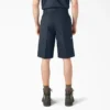 Pantaloncini da lavoro a vestibilità ampia e davanti piatto, 13″