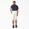 Pantaloncini da lavoro a vestibilità ampia e davanti piatto, 13″