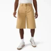 Pantaloncini in tela da carpentiere dal taglio morbido e dall’effetto consumato, 13″ Pantaloncini in tela da carpentiere dal taglio morbido e dall’effetto consumato, 13″
