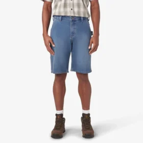 Pantaloncini utility in denim, 11″