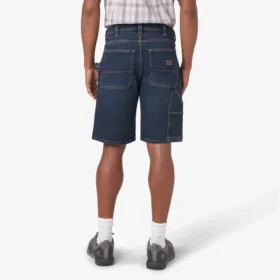 Pantaloncini utility in denim, 11″