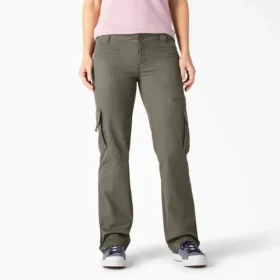 Pantaloni cargo da donna a gamba dritta e vestibilità comoda