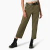 Pantaloni cargo da donna a vita alta con cuciture a contrasto Pantaloni cargo da donna a vita alta con cuciture a contrasto