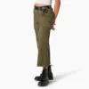 Pantaloni cargo da donna a vita alta con cuciture a contrasto Pantaloni cargo da donna a vita alta con cuciture a contrasto