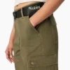 Pantaloni cargo da donna a vita alta con cuciture a contrasto Pantaloni cargo da donna a vita alta con cuciture a contrasto