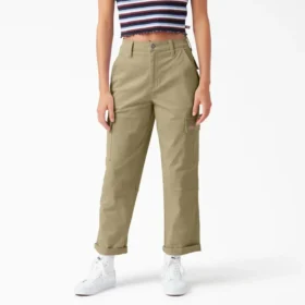 Pantaloni cargo da donna a vita alta e taglio corto