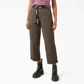Pantaloni cargo da donna a vita alta e taglio corto