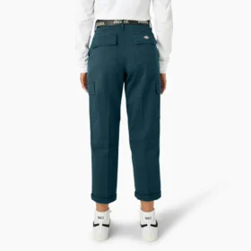 Pantaloni cargo da donna a vita alta e taglio corto