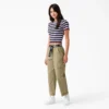 Pantaloni cargo da donna a vita alta e taglio corto