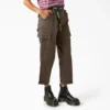 Pantaloni cargo da donna a vita alta e taglio corto