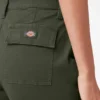 Pantaloni cargo da donna a vita alta e taglio corto