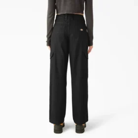 Pantaloni cargo da donna in tela di cotone con vestibilità comoda