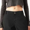 Pantaloni cargo da donna in tela di cotone con vestibilità comoda Pantaloni cargo da donna in tela di cotone con vestibilità comoda